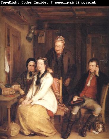 Sir David Wilkie The Refusal from Burns's Song of 'Duncan Gray'